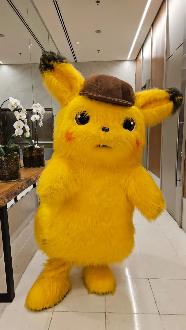 Apresentação interativa do Pikachu para eventos infantis com Portal Personagens Vivos