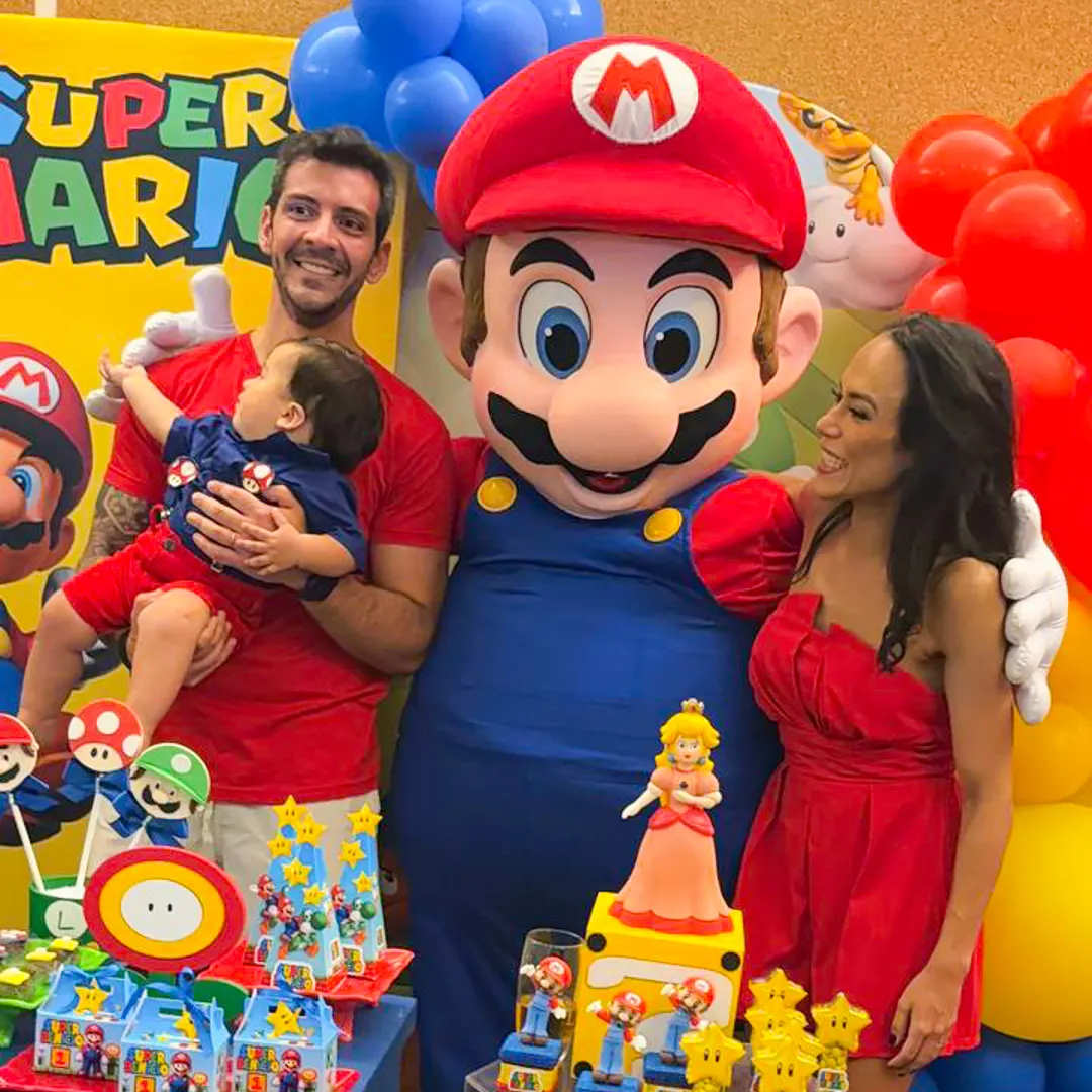 Atração do Mario em São Paulo para festas infantis com presença VIP do Portal Personagens Vivos
