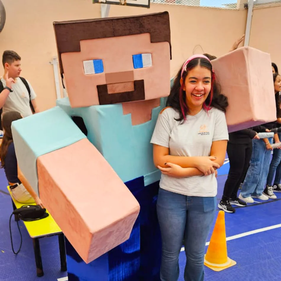 Atuação ao vivo ao contratar Minecraft personagens vivos para festa infantil em São Paulo