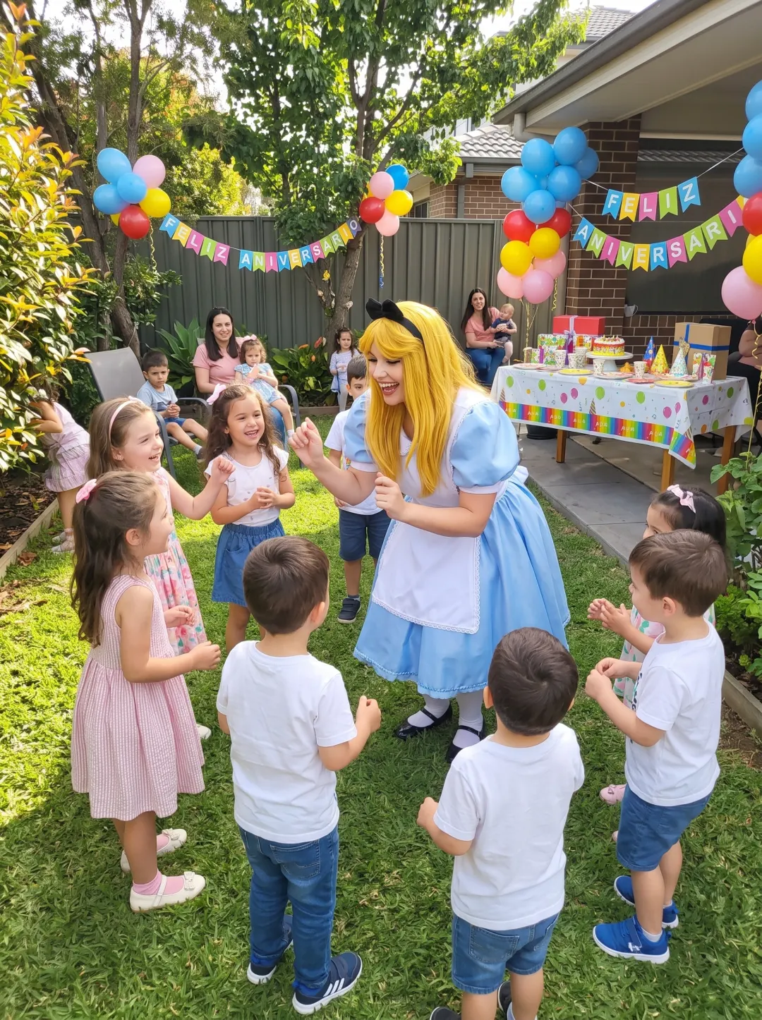 Fotos com Alice no País das Maravilhas Personagem Vivo com figurino de cinema