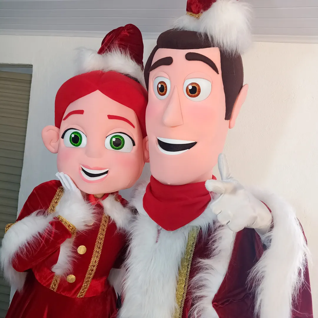 Nossos Personagens de Natal Personagem Vivo reunidos em festa infantil em São Paulo Nossos Personagens de Natal Personagem Vivo reunidos em festa infantil em São Paulo