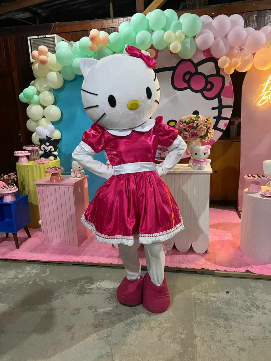 Recepção temática com Hello Kitty Personagem Vivo para eventos e aniversários em São Paulo