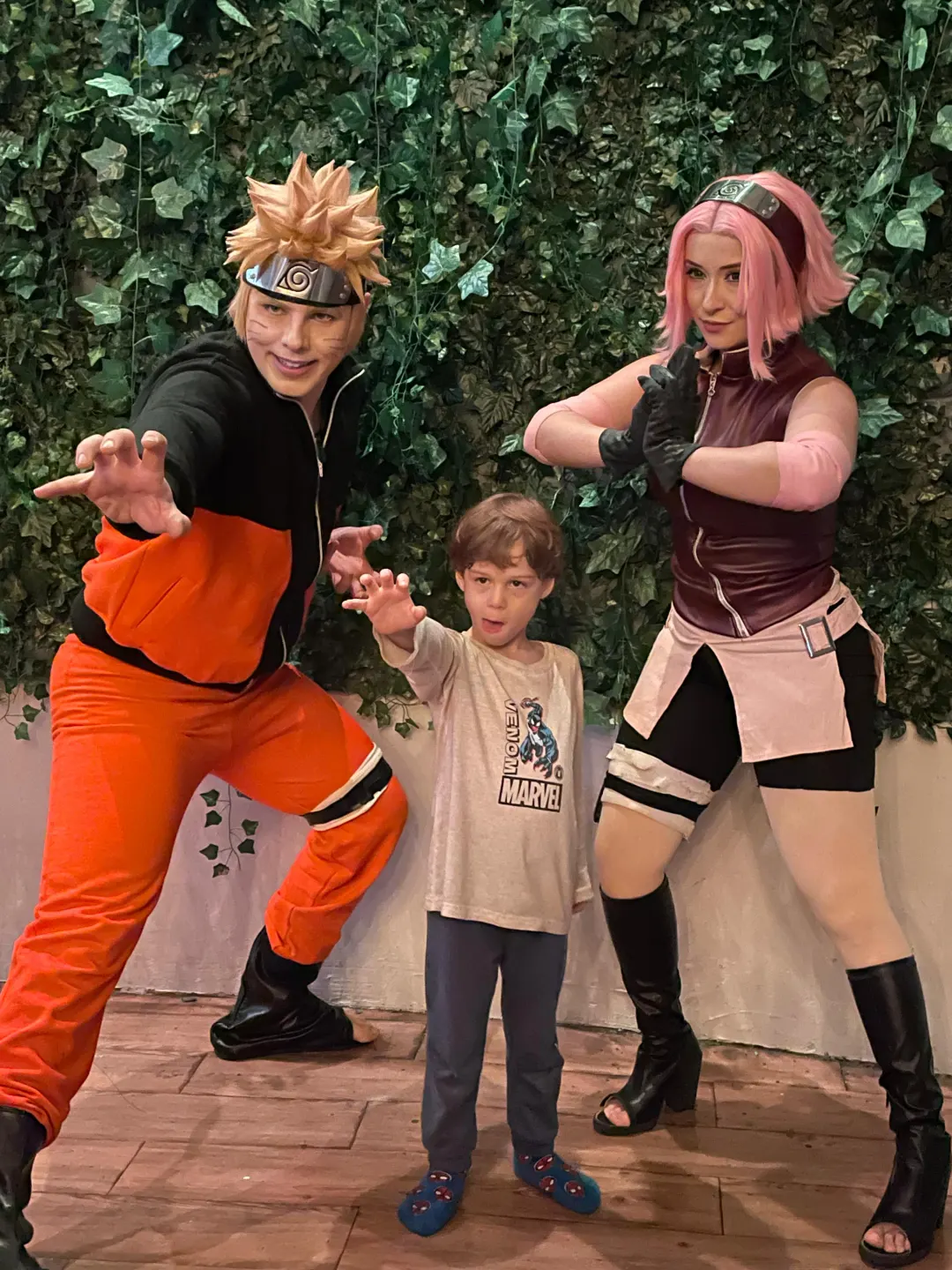 Sessão de fotos com Naruto Personagem Vivo em aniversário temático na cidade de SP