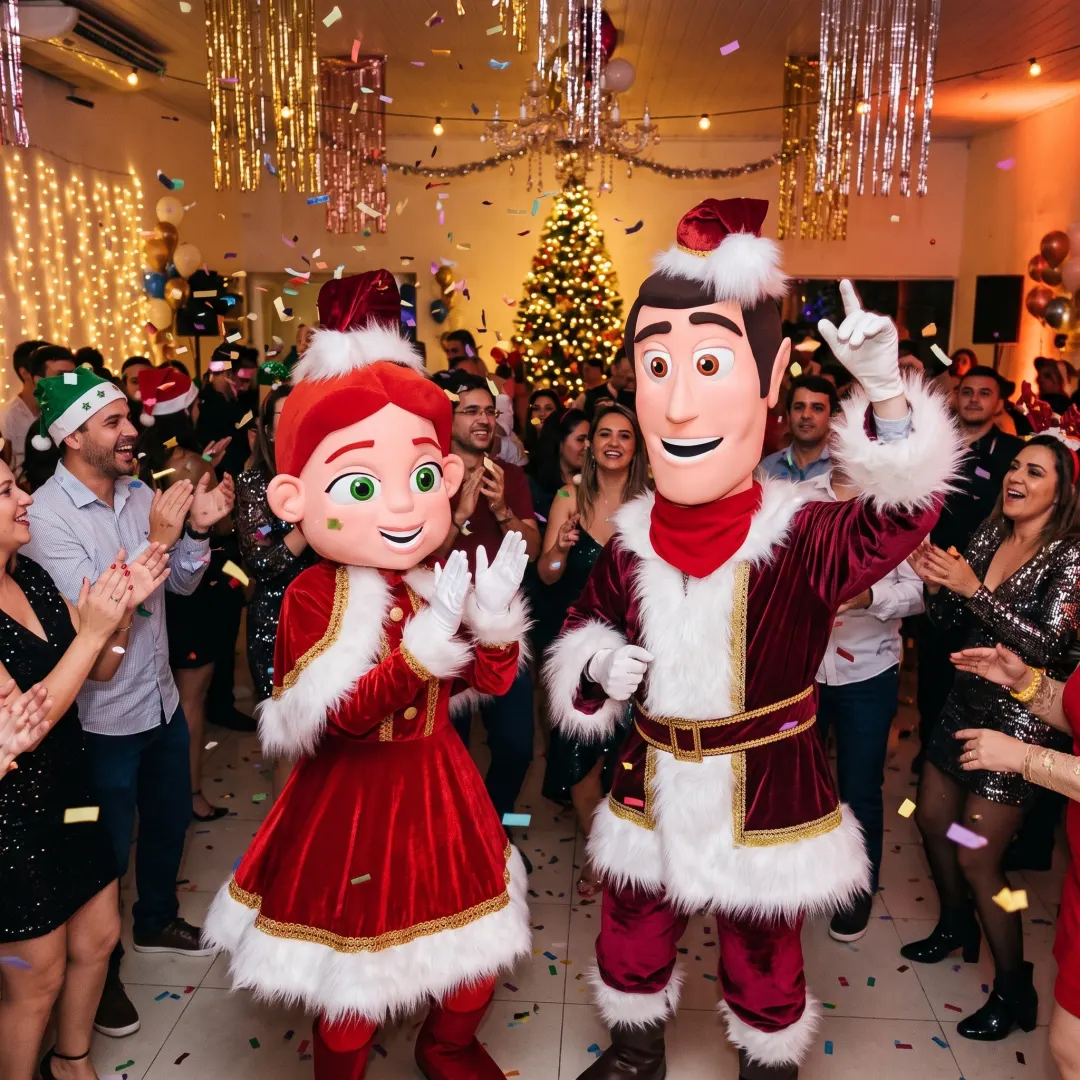 Woody e Buzz em figurino de Toy Story Natalino Personagem Vivo em evento em São Paulo Woody e Buzz em figurino de Toy Story Natalino Personagem Vivo em evento em São Paulo